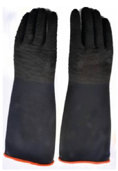 GUANTE GOMA PALMA LISA GDG14L YT